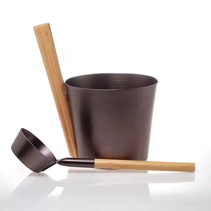 Metal Sauna Ladle & Bucket